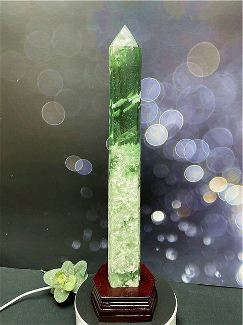 約:239mm 1645g 超綺麗オブシディアン六角柱B85Z2/147Z10C 約:288mm 1145g超綺麗☆雪花オブシディアン六角柱B86Z2/132Z06D