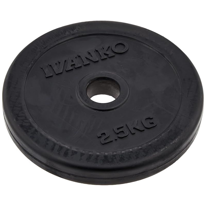  【新品】 IVANKO(イヴァンコ) ラバープレート 2.5kg ブラック ウェイトプレート RUBK-2.5 1 その他