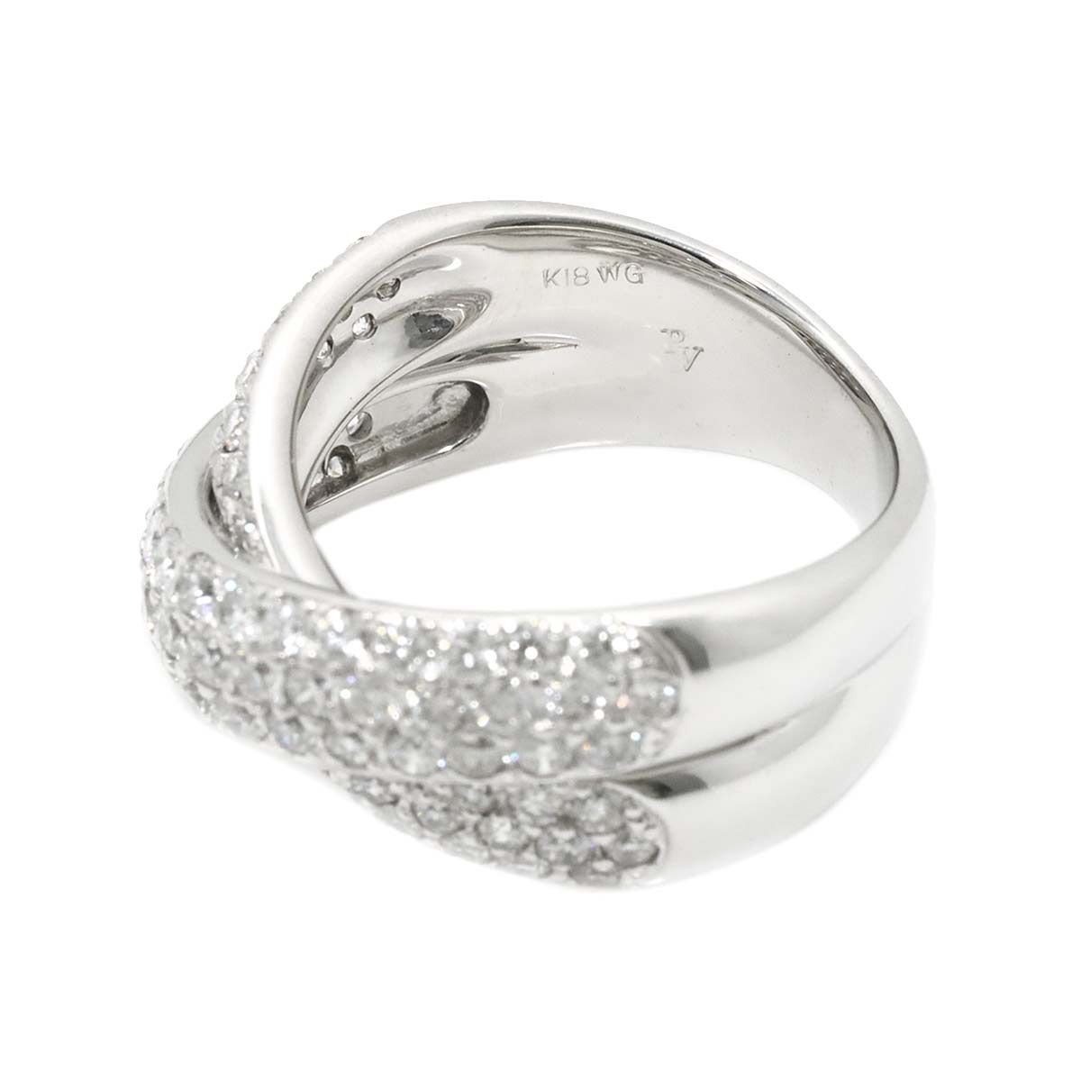 ポンテベッキオ　K18ホワイトゴールド リング 10号 Ponte Vecchio ポンテヴェキオ リング 指輪 10号 18金 K18ホワイト