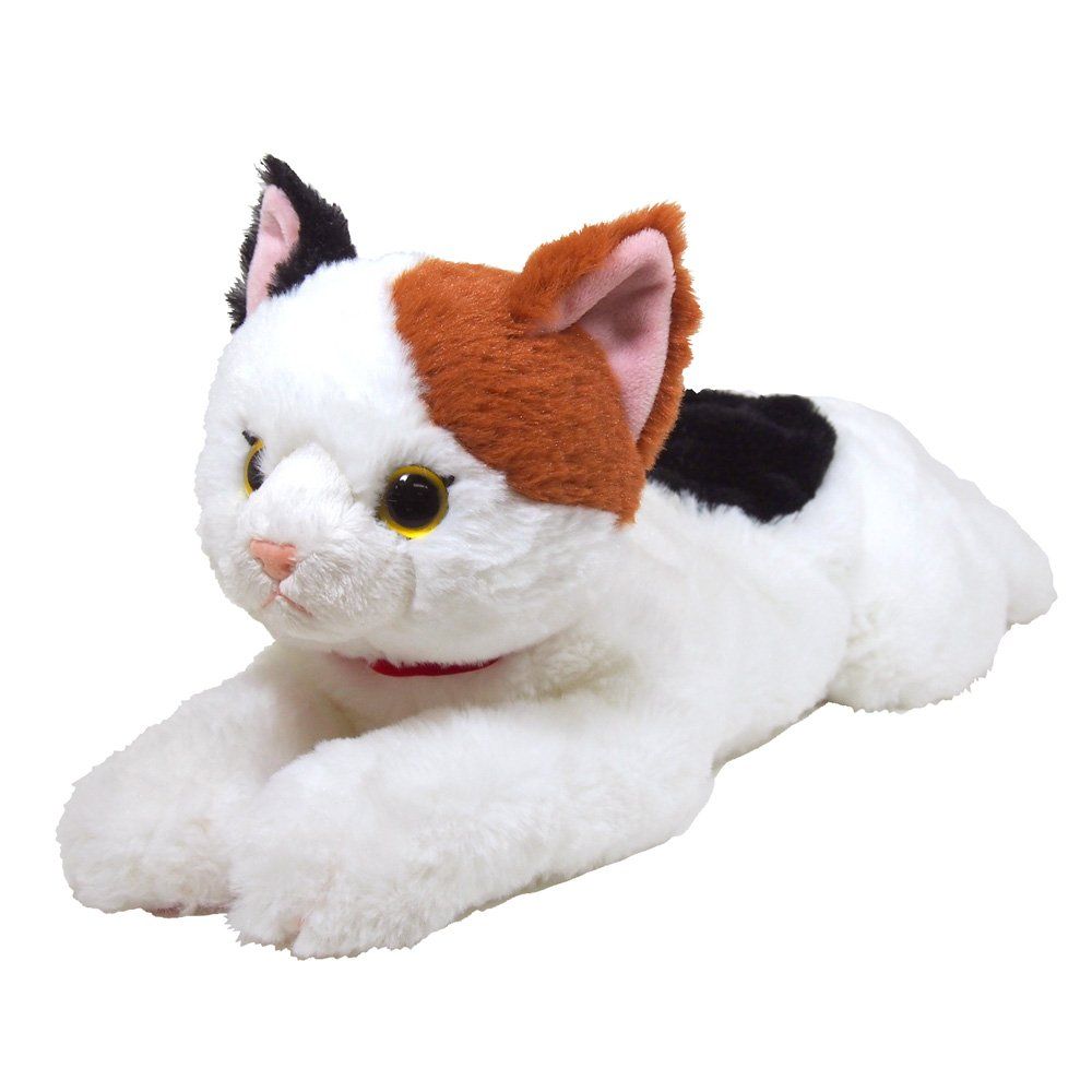 サンレモン(Sun Lemon) ひざ ねこ ミケ M 17×18×47cm ぬいぐるみ アニマル P-2122 [ねこ ミケM]