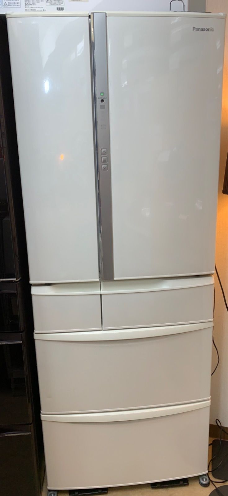 ◇Panasonic 冷蔵庫 451L 5枚扉 ホワイト 観音開き NR-FV45S3-W