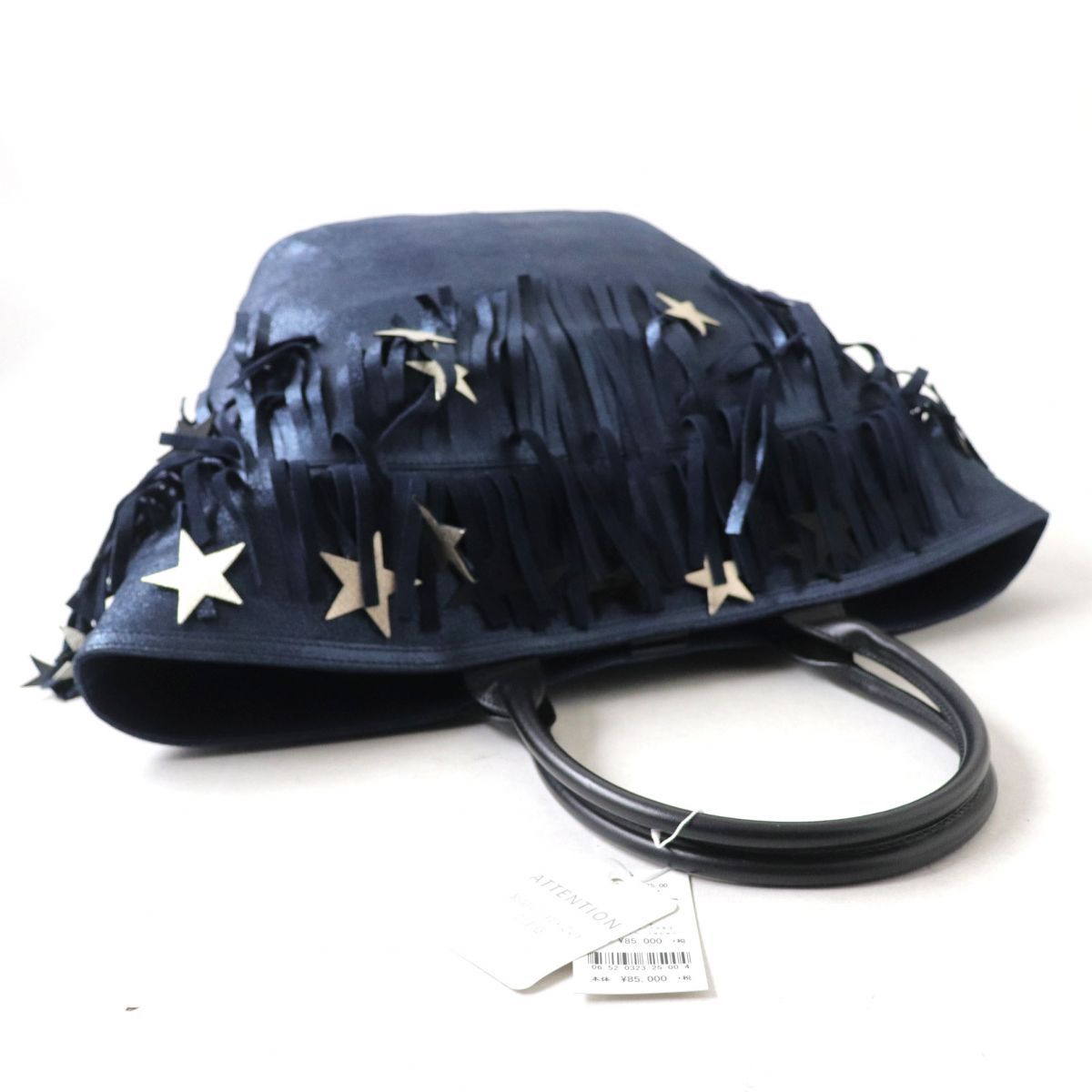 未使用品◎KEITAMARUYAMA ケイタマルヤマ フリンジ×スター 大型 レザー