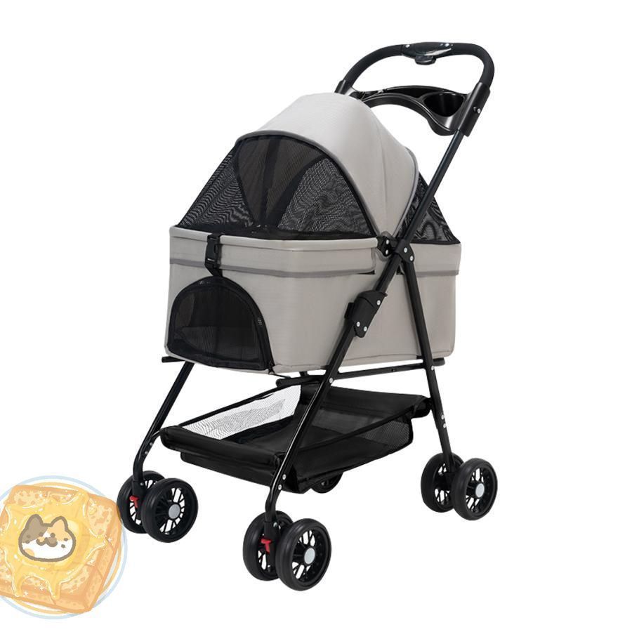 ペットカート2way分離ペットキャリー自立可バスケット軽快走行分離式対面式犬カート折りたたみ式4輪ペットカート犬用取り外し