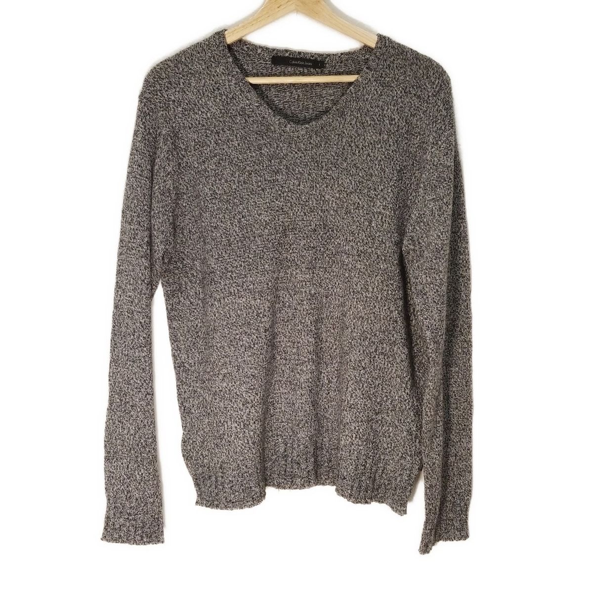 ニットジャケット ダークグレー カルバンクライン Calvin Klein Jeans(カルバンクラインジーンズ) 長袖セーター サイズL