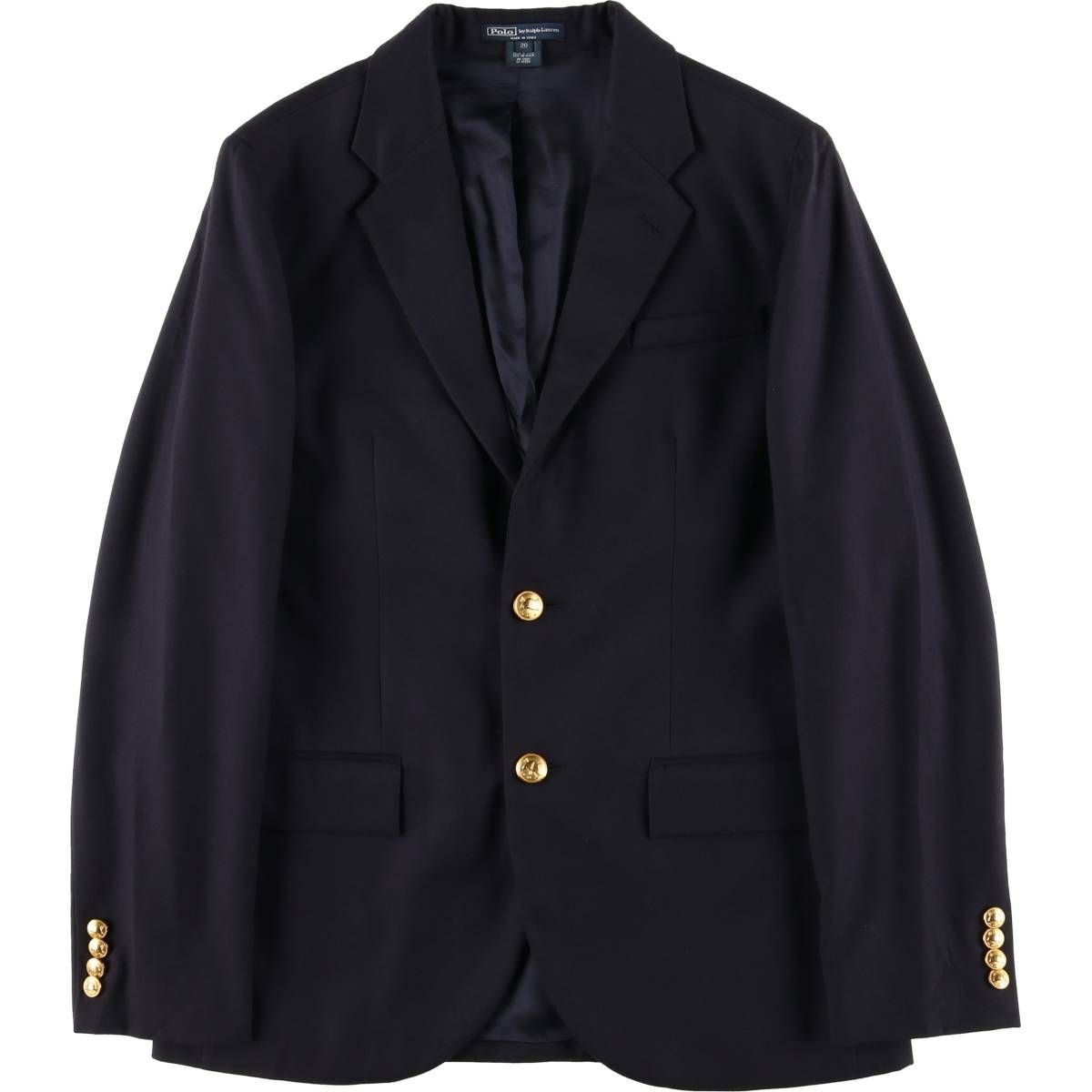 古着 ラルフローレン Ralph Lauren POLO by Ralph Lauren 紺ブレザー 
