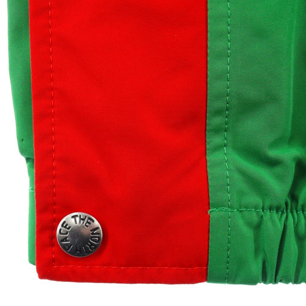 グッチ×ノースフェイス　コラボ　ナイロンパンツ　グリーン/レッド　国内正規品 グッチ×ノースフェイスコラボナイロンパンツグリーン/レッド国内正規品