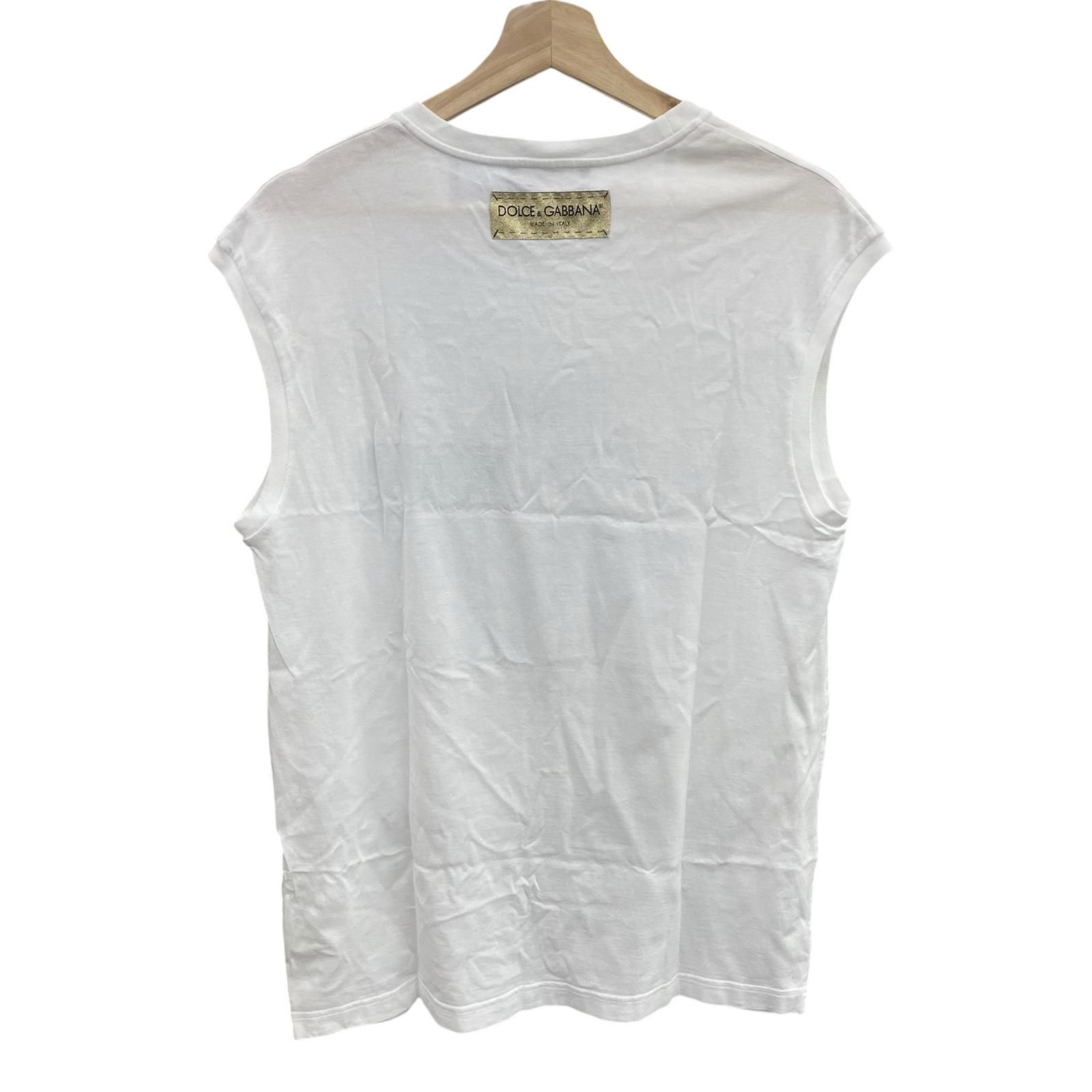 186005 DOLCE-GABBANA ドルチェアンドガッバーナ Wants You ノースリーブ カットソー