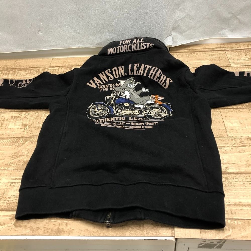 08w3680 バンソン VANSON スウェットジップパーカー Mサイズ トムと  