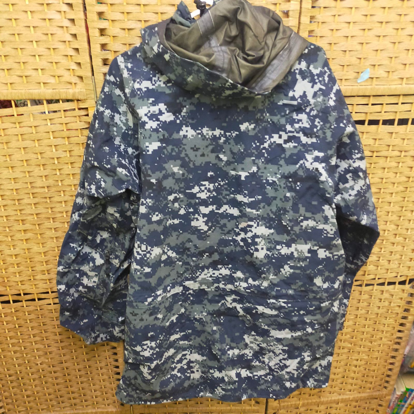 USMC 実物 APECS ゴアテックスパーカー MARPAT ウッドランドカモ Medium Regular Tennier製