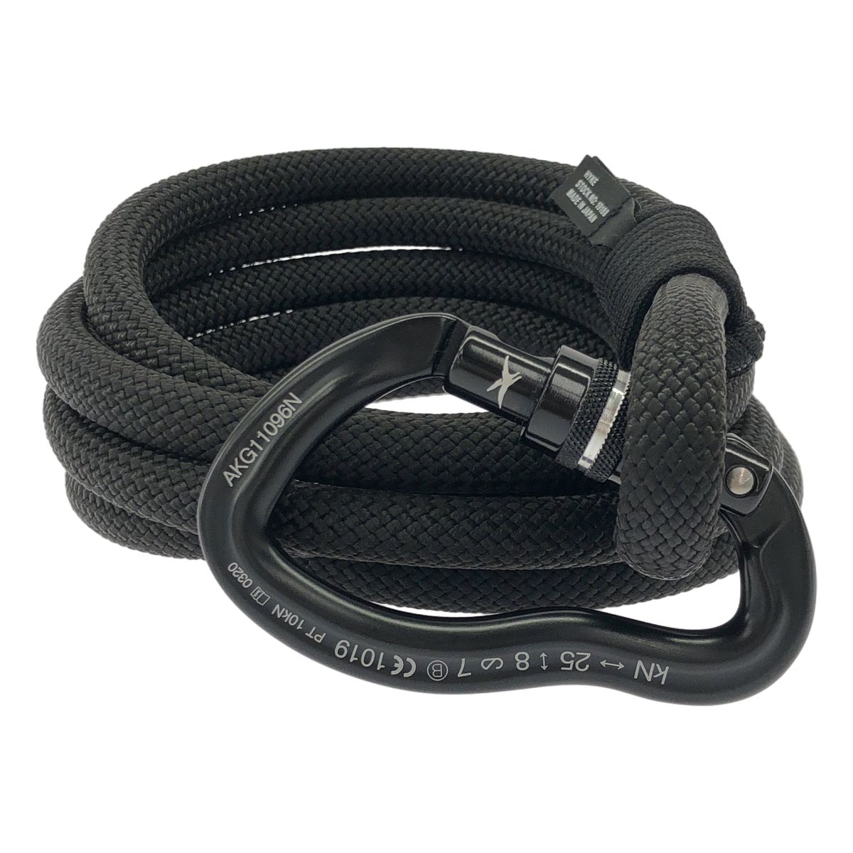 HYKE CLIMBING ROPEBELT ロープ ベルト カラビナ ナイロン HYKE ハイク ROPE BELT ロープベルト ブラック - メルカリ