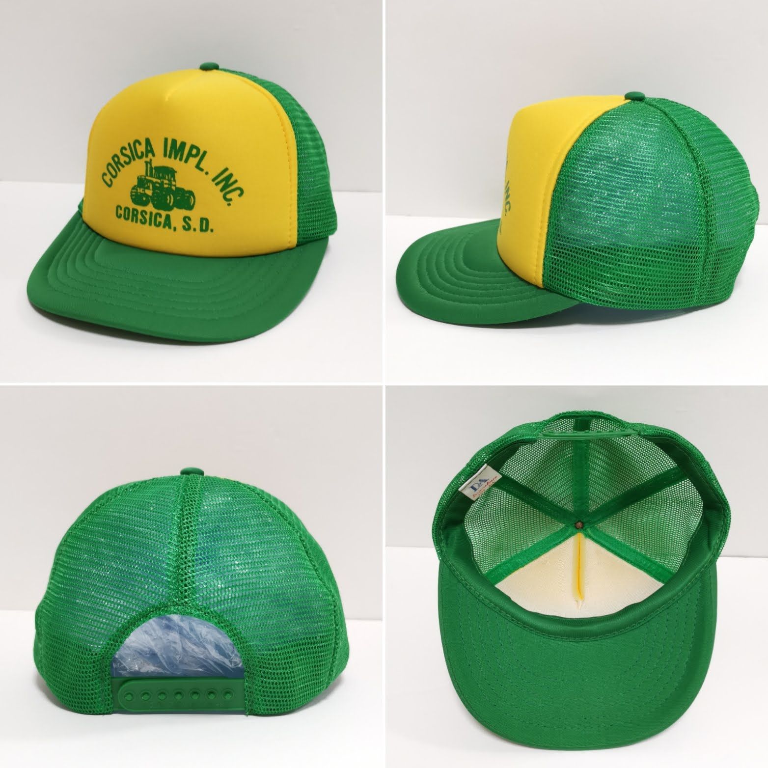 80s TRUCKER トラッカー メッシュ CAP キャップ 企業 USA