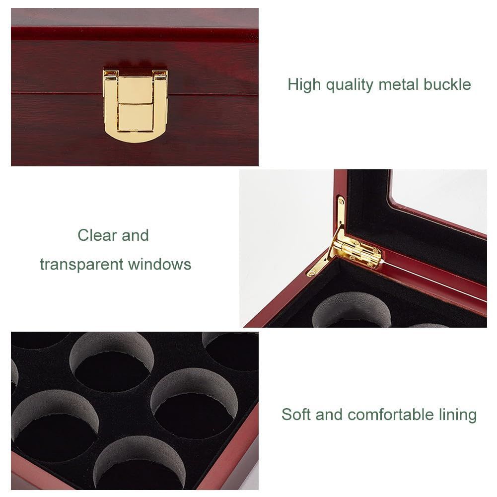 在庫処分】OLYCRAFT ゴルフボールディスプレイケース 12穴 木製