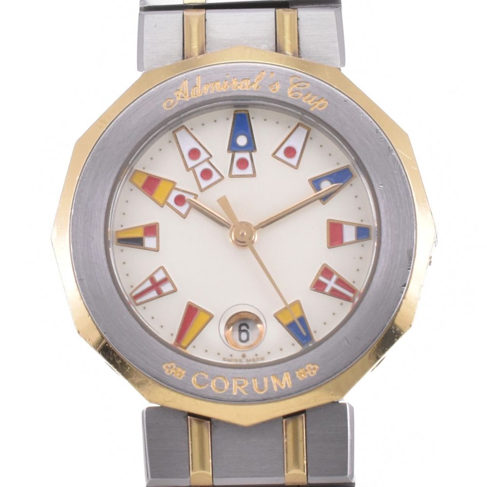 コルム CORUM 39.610.21V52B アドミラルズカップ SS|YG クォーツ レディース L 142890
