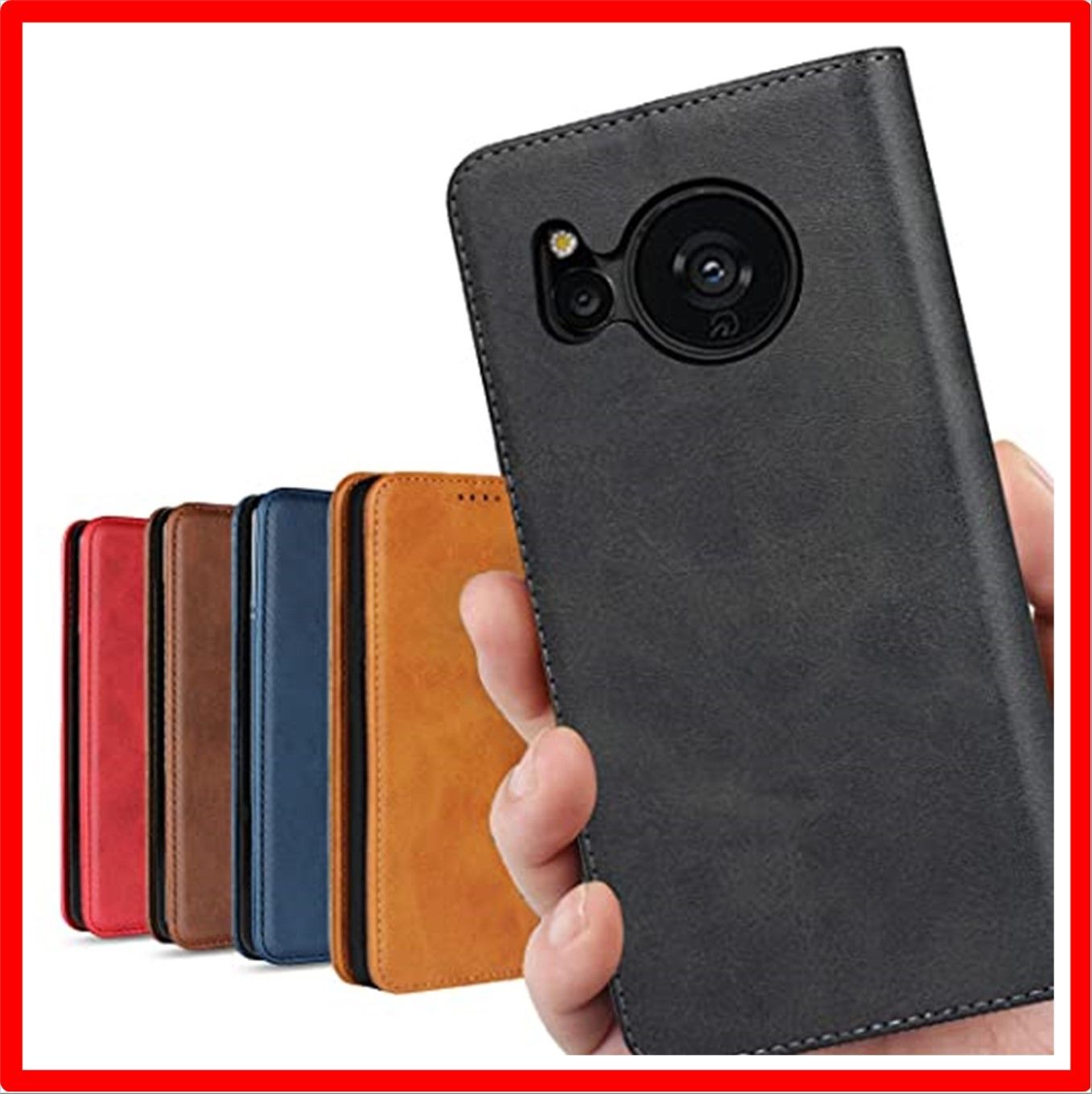 【セール中】 AQUOS Sense7_レトロ ブラック AQUOS Sense7 ケース 手帳型 Sense 7 ケース センス7 ケース AQUOSsens