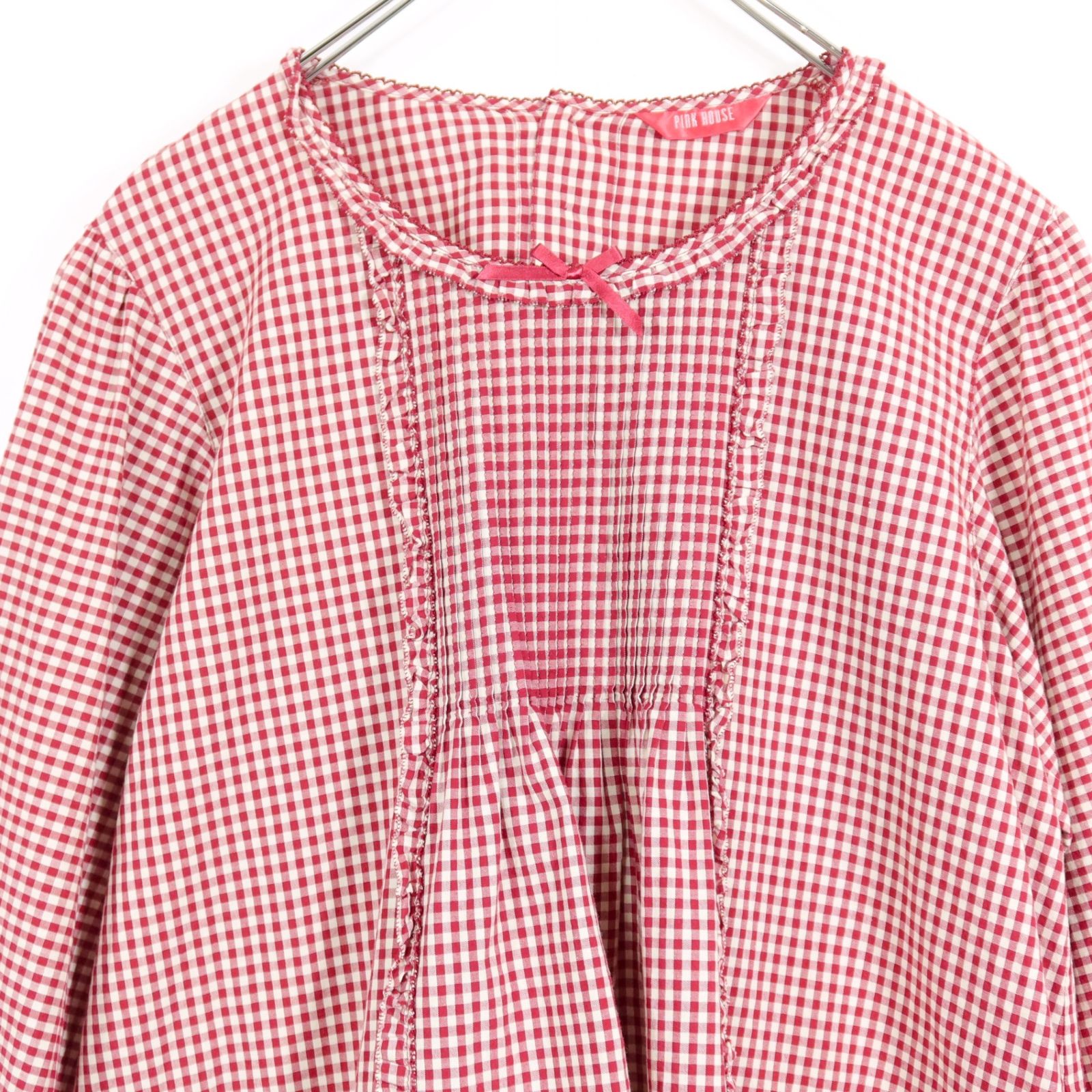 極美品】ピンクハウス☆2023年製！ふんわりフォルム♪ギンガムチェック