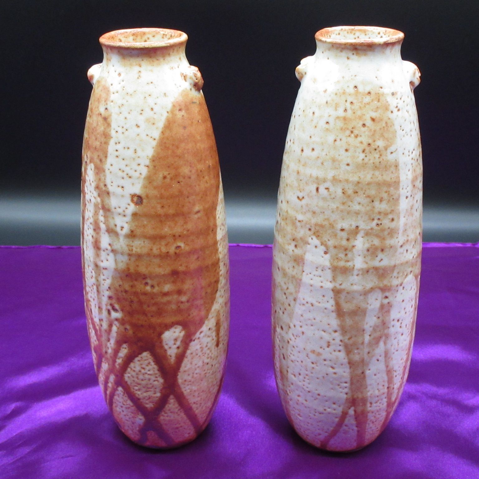 志野　花入　花瓶　一輪挿し　陶芸　陶器　焼物　鼡志野　手作り　ハンドメイド 志野 花入 花瓶 一輪挿し 陶芸 陶器 焼物 鼡志野 手作り ハンドメイド