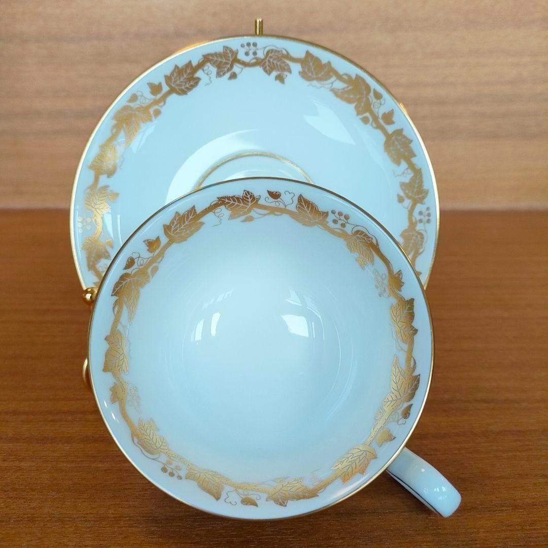 【美品】 ウェッジウッド ホワイトホール パウダー ホワイトゴールド ２客セット 美品】 ウェッジウッド ホワイトホール パウダー ホワイト