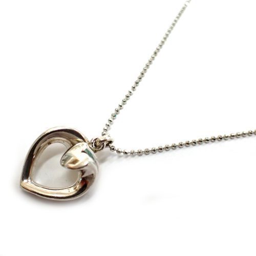 美品ハート 2002 ネックレス ジョージ ジェンセン/  ジョージジェンセン Georg Jensen ネックレス ペンダント 2002