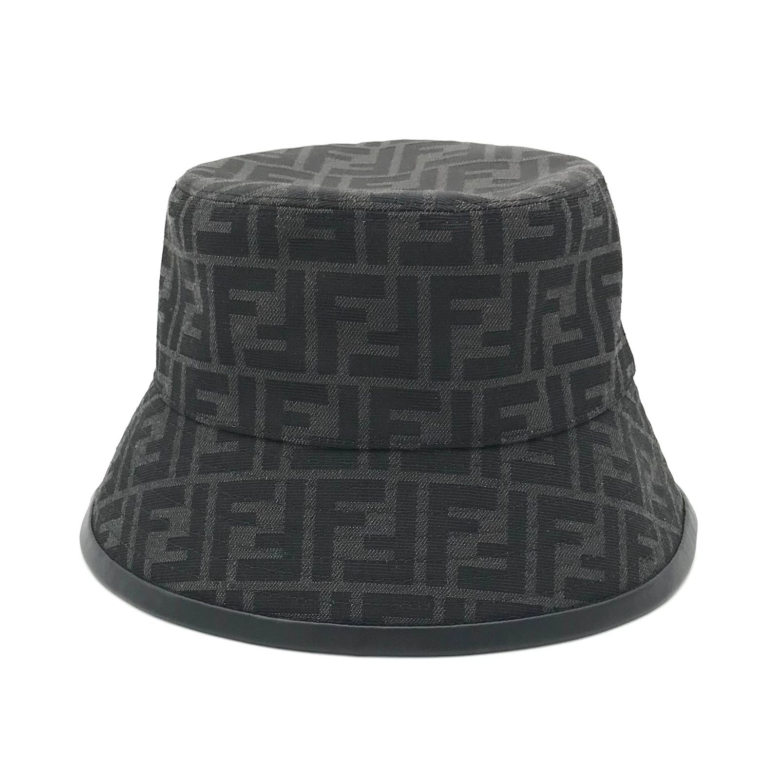 フェンディ ズッカ バケットハット帽子　サイズS ▽【美品】FENDI/フェンディ ズッカ柄 FFモチーフ バケットハット 帽子