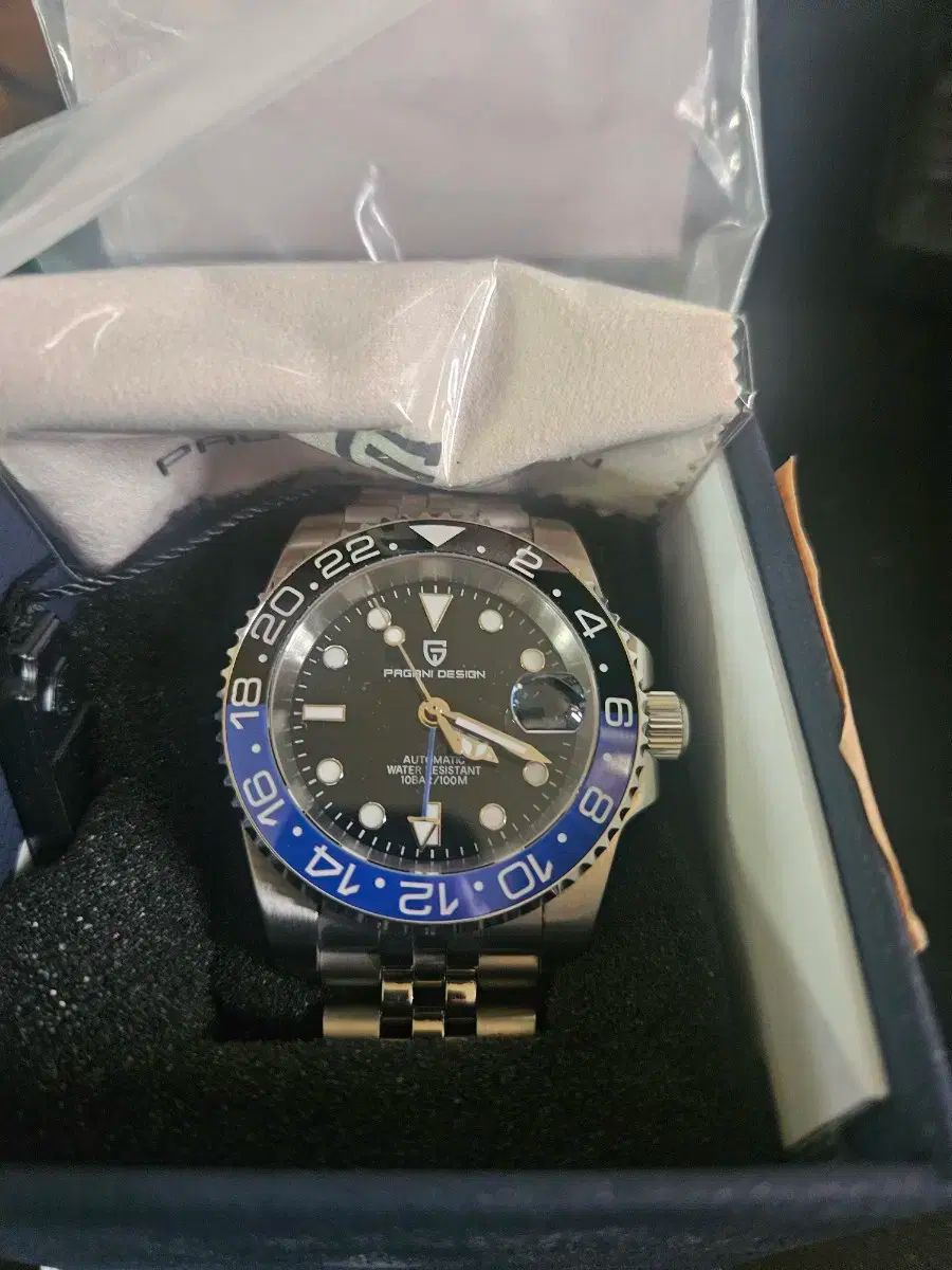 PAGANI DESIGN GMT マスター自動巻きバットマン 美品 PAGANI DESIGN(パ