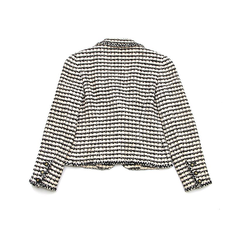 CHANEL シャネル ジャケット 千鳥柄 ココボタン ツイード - メルカリ