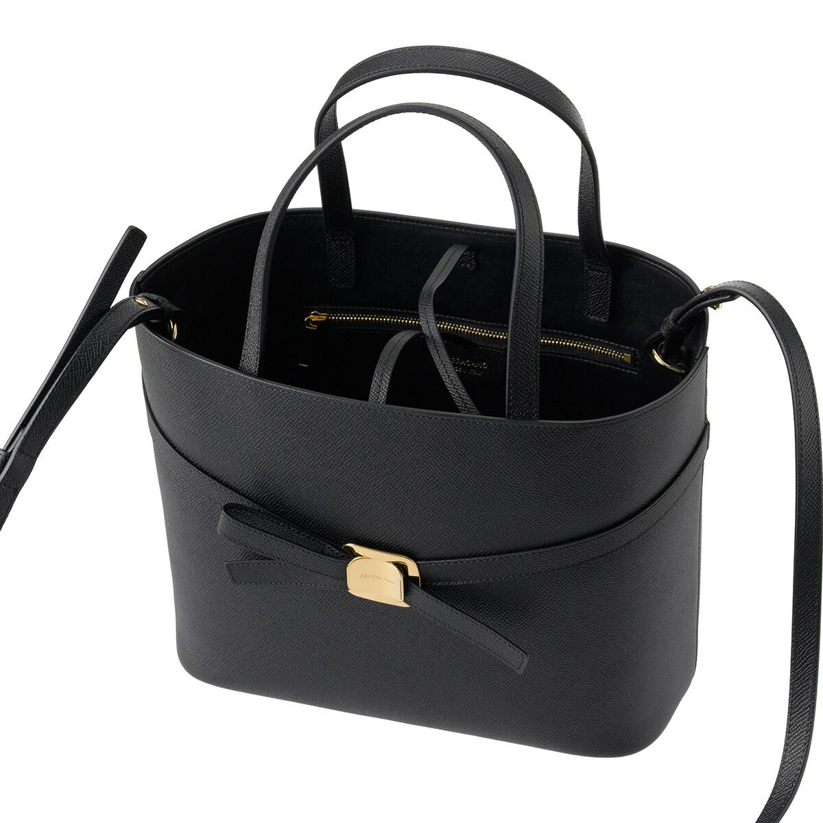 新品 フェラガモ FERRAGAMO トートバッグ TOTEBAG S ブラック - メルカリ