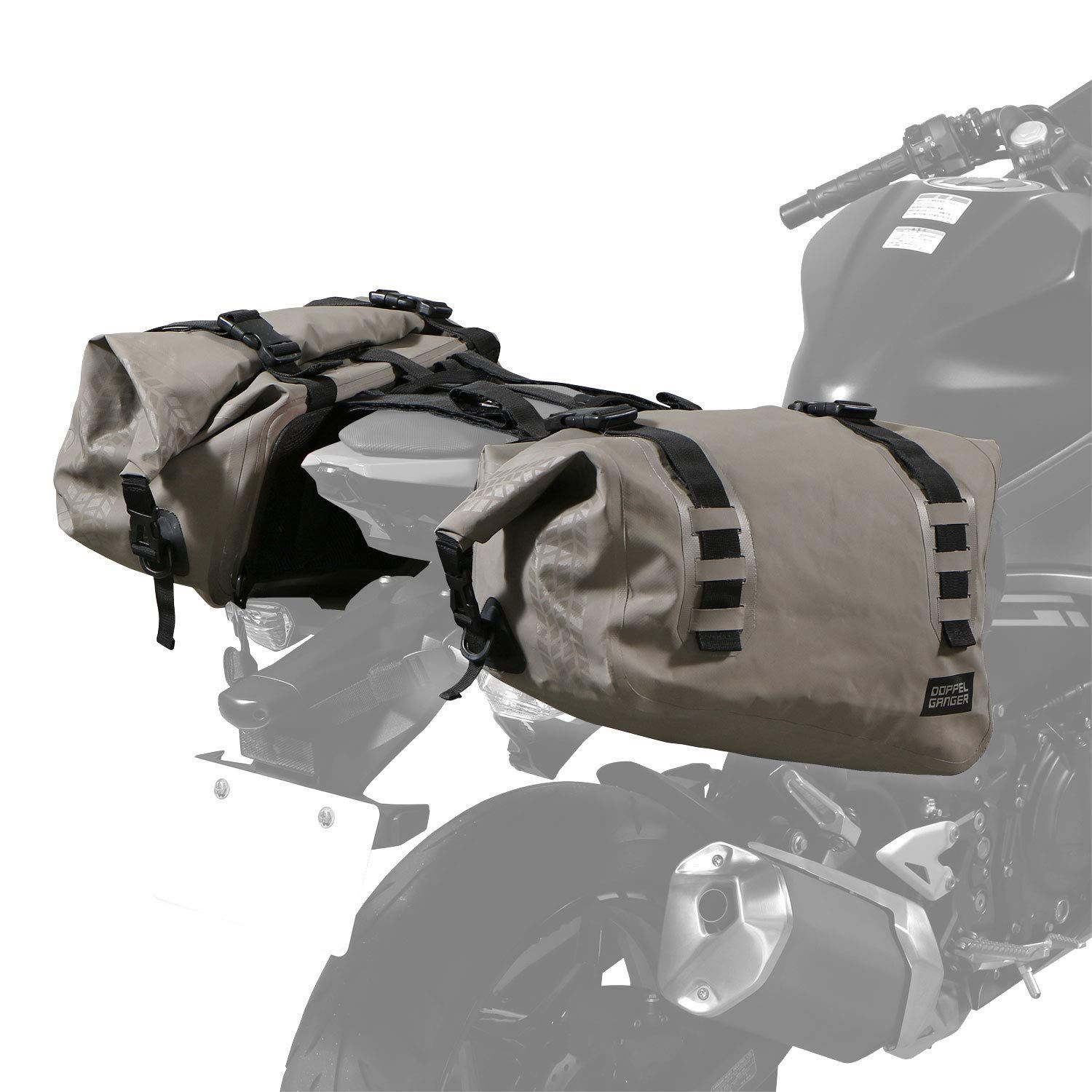 DOPPELGANGER ドッペルギャンガー ターポリンサイドバッグ キャンプツーリングに必要な防水 大容量 40L バイク用 ターポリンバッグシリーズ DBT393