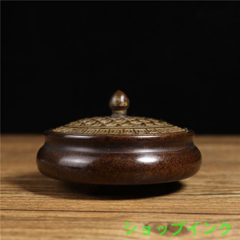竹編薫香炉 卓上 香炉 盤香炉 香道具 装飾品 工芸品 美術品 置物 竹編みの蓋薫炉 盤香炉 香道具 室内装飾 置物 - メルカリ