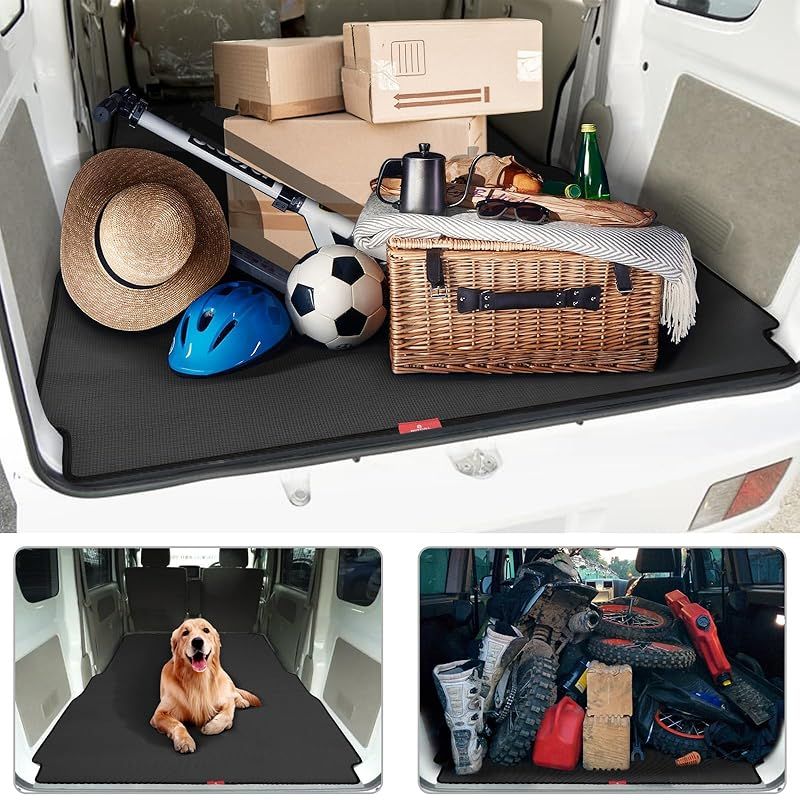 BUYFULL ハイゼットカーゴ マット 荷台 ハイゼットカーゴ ピクシスバン サンバーバン 荷台マット 軽トラック ラゲッジマット 巻ける 防水 耐摩擦 耐汚れ 収納便利 2021年12月～ 1 WWW_SUPERTOOLSSHOP_NL