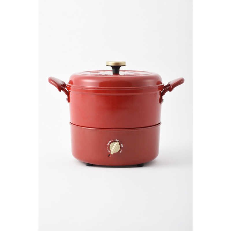 BRUNO ブルーノ マルチグリルポット レッド BOE065-RD