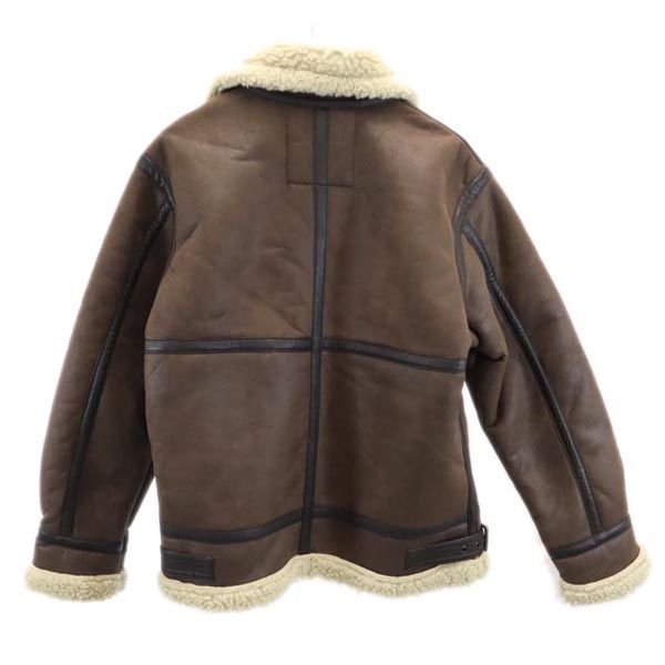 alpha industries B-3 フライトジャケット ブラウン アルファインダストリーズ フェイクムートン B-3 フライト
