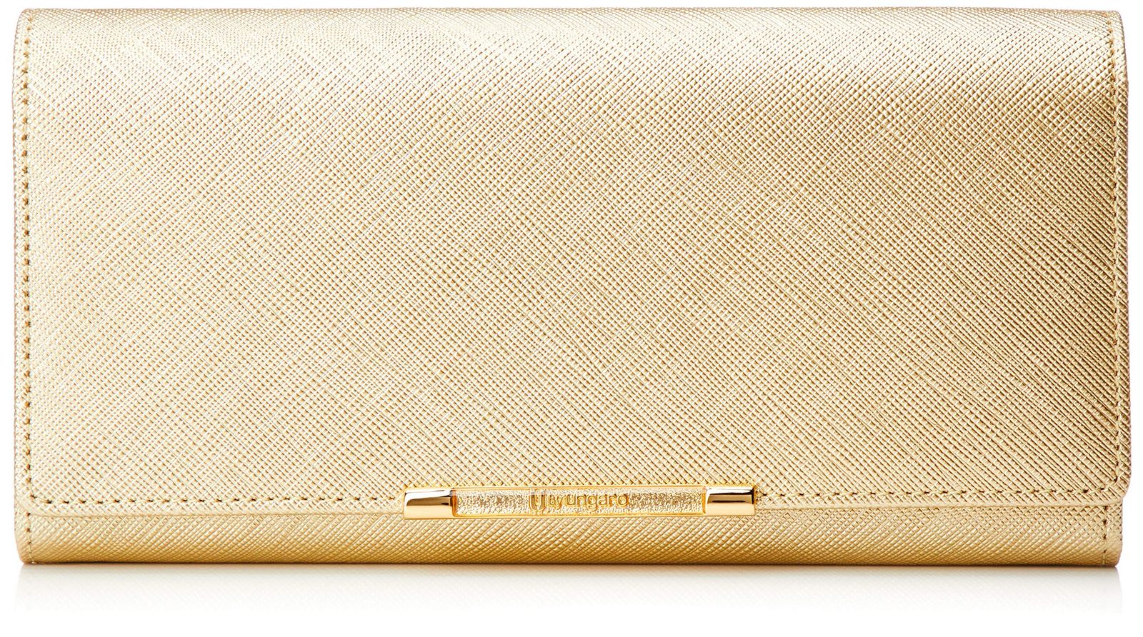 ユー バイ ウンガロ 財布 アイガー 内口金小銭入れ付 ダブルボタン カブセ長財布 レディース UULW6AT1 ゴールド