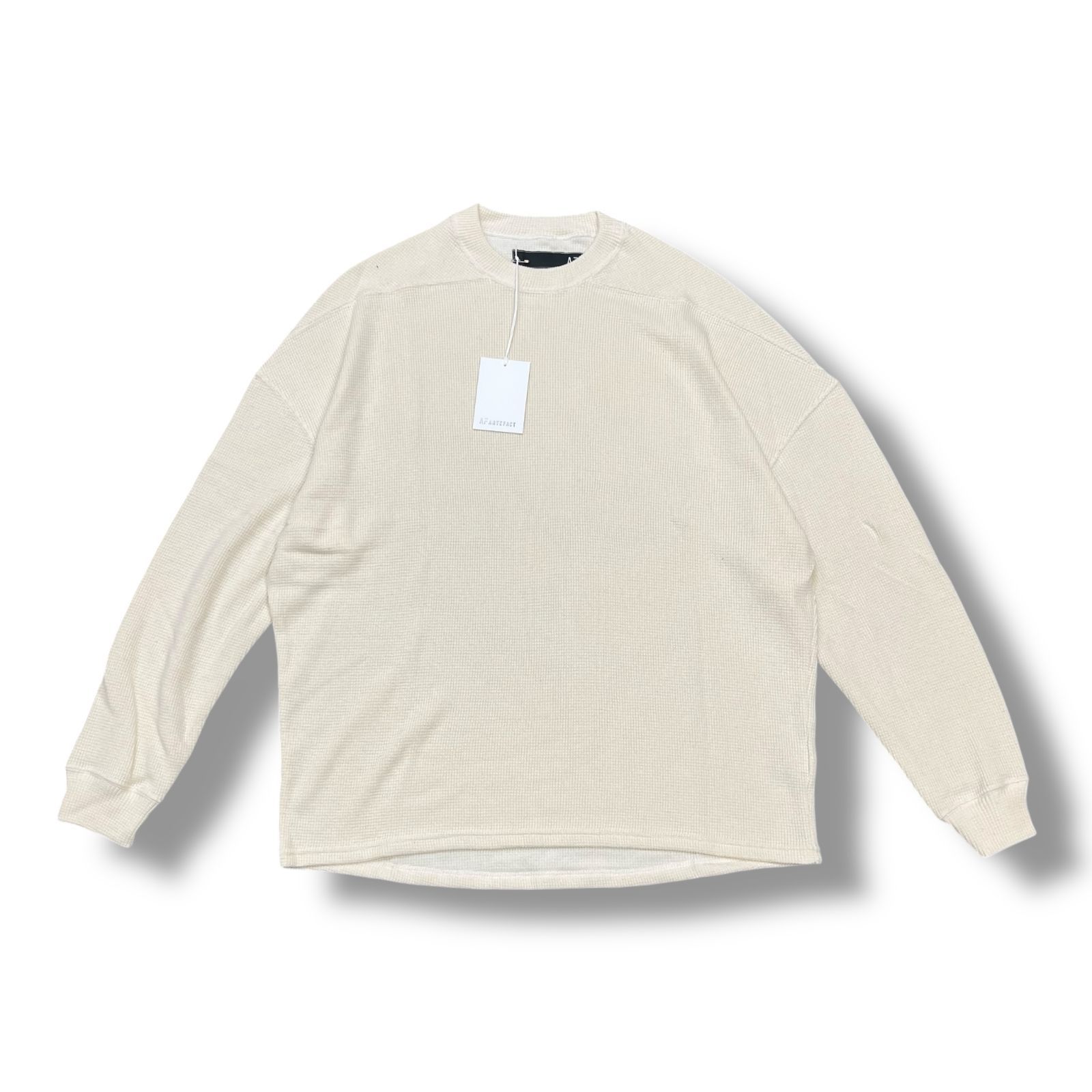 参考上代24200円 A.F ARTEFACT Rib Knit Over Size Top リブニット 