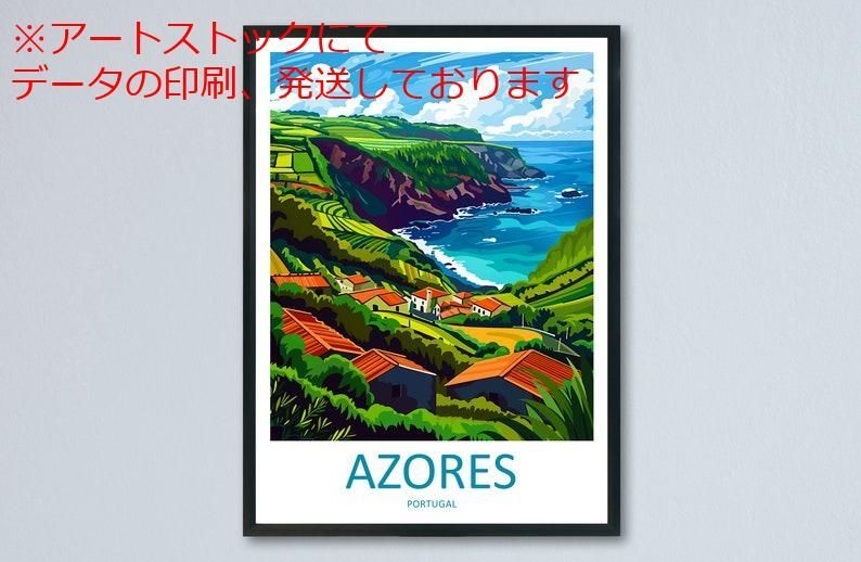 mz poster A3 (A4 is also acceptable) Azores travel wall art Azores wall hanging home decoration a