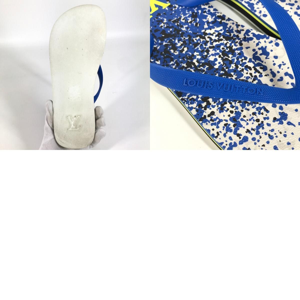 LOUIS VUITTON ルイヴィトン サンダル ロゴ ビーチサンダル ラバー