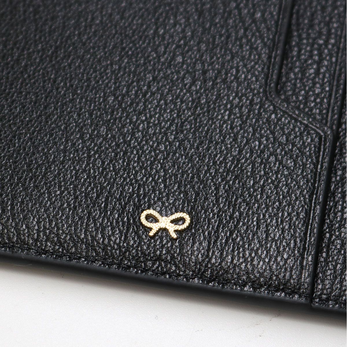 国内発送 ANYA HINDMARCH カードケース 142717 ANYA HINDMARCH - アニヤハインドマーチ Zip Card Case ブラック