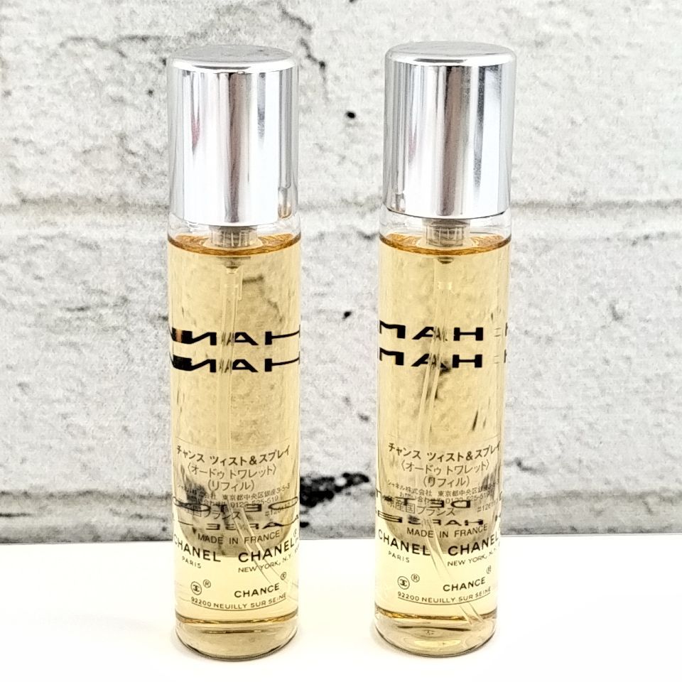 ほぼ未使用 シャネル チャンス ツイスト＆スプレー EDT 20ml×3 オード