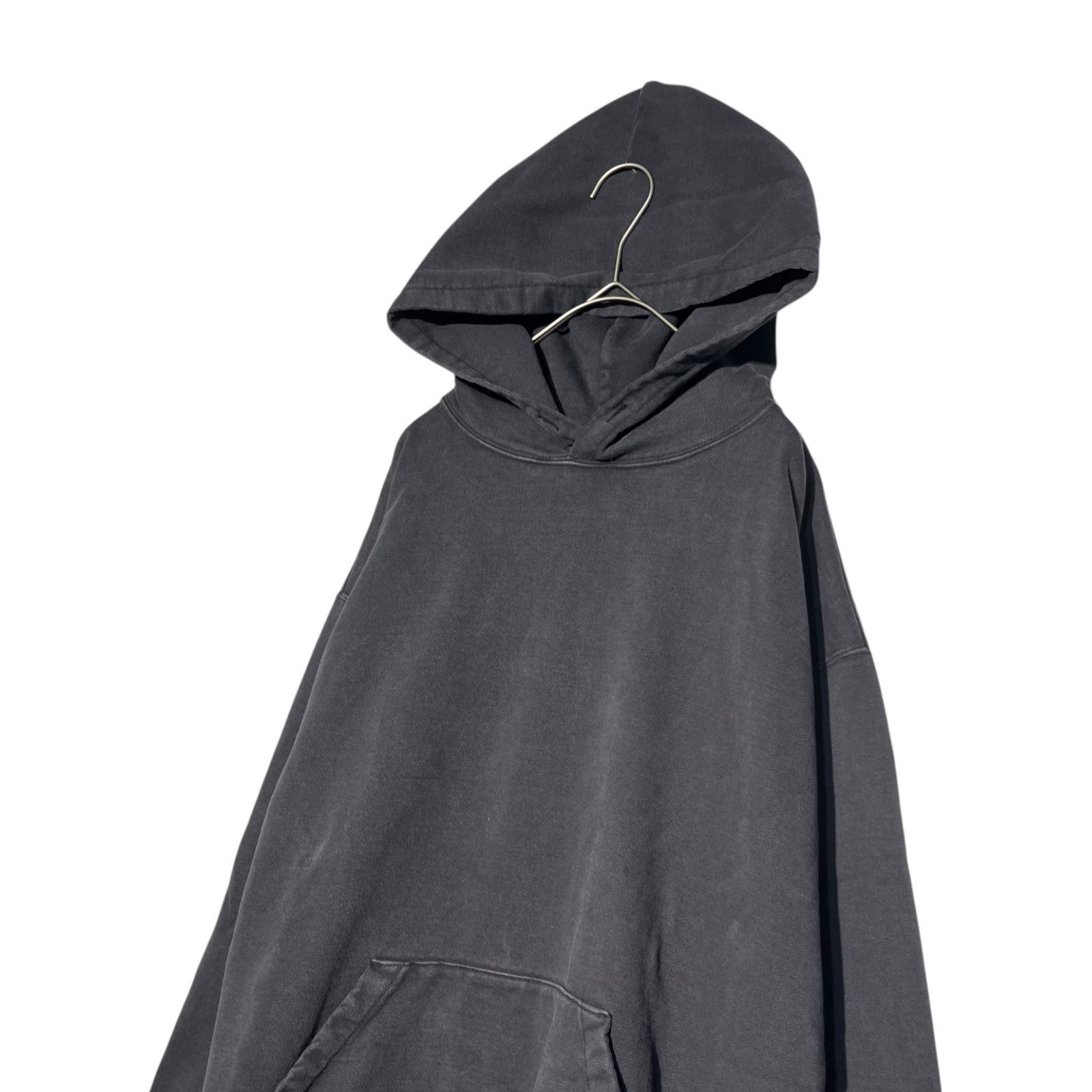 UNUSED(アンユーズド) 23SS Overdyed hoodie【ASH】 製品染め フーディ 