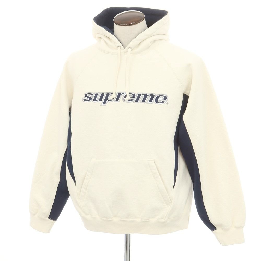 Supreme ホワイト パーカー　L 両袖ロゴ シュプリームsupremeパーカーホワイト2024最新モデル