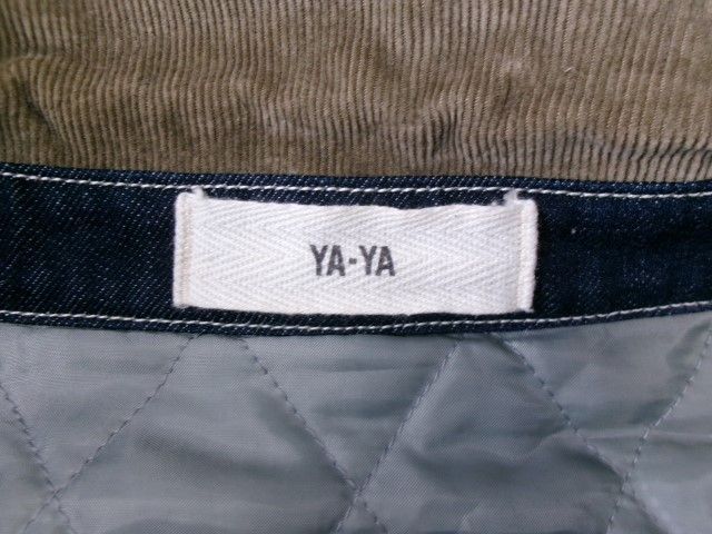 キャロウェイ　ジャケット　キルティング　ネイビー　刺繍 中古】YA-YA ﾔﾔ ｷﾙﾃｨﾝｸﾞﾗｲﾅｰｶﾊﾞｰｵｰﾙ ｼﾞｬｹｯﾄ ｺｰﾃﾞｭﾛｲ CJ-CA01