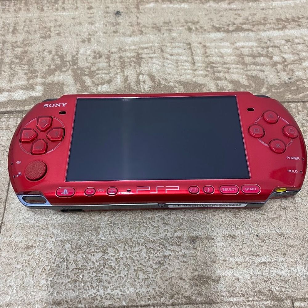 08w13510 ゲームハード SONY ソニー プレイステーション ポータブル PSP 3000 ラディアント レッド 赤色 赤 動作 済 品