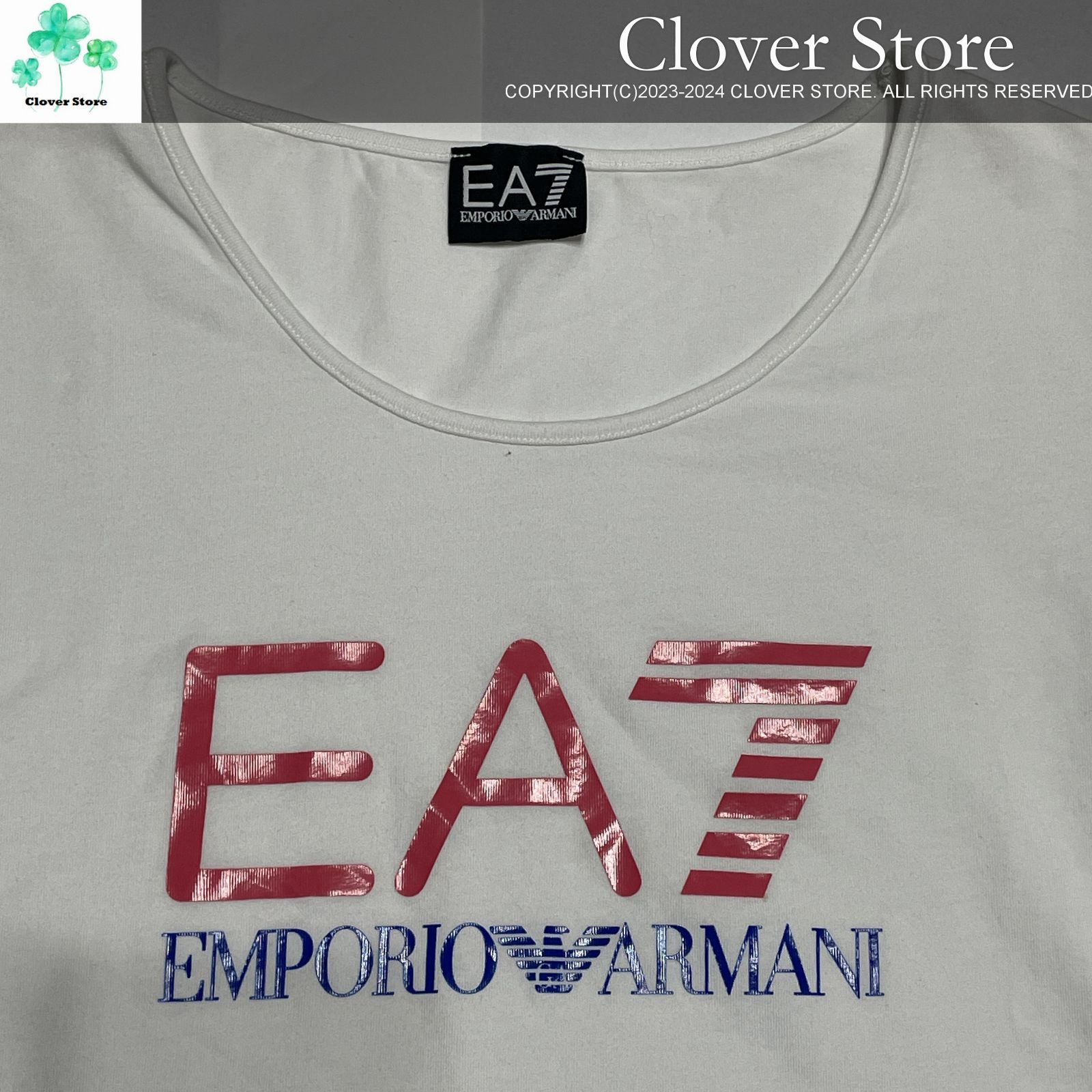 値引き交渉お気軽にどうぞ！ 【Sランク】 EMPORIO ARMANI EA7 エンポリオアルマーニ EA7 Tシャツ 推定Sサイズ