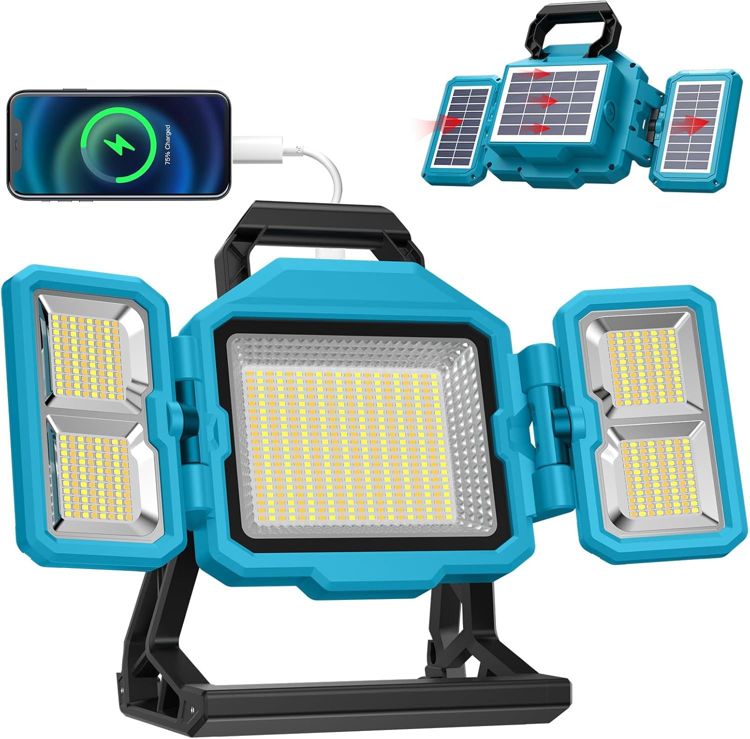 36000mAH大容量・3面超爆光】SUKITEN 投光器 充電式 led 充電式 36000mAH大容量・3面超爆光】SUKITEN 投光器 充電式 led 充電式