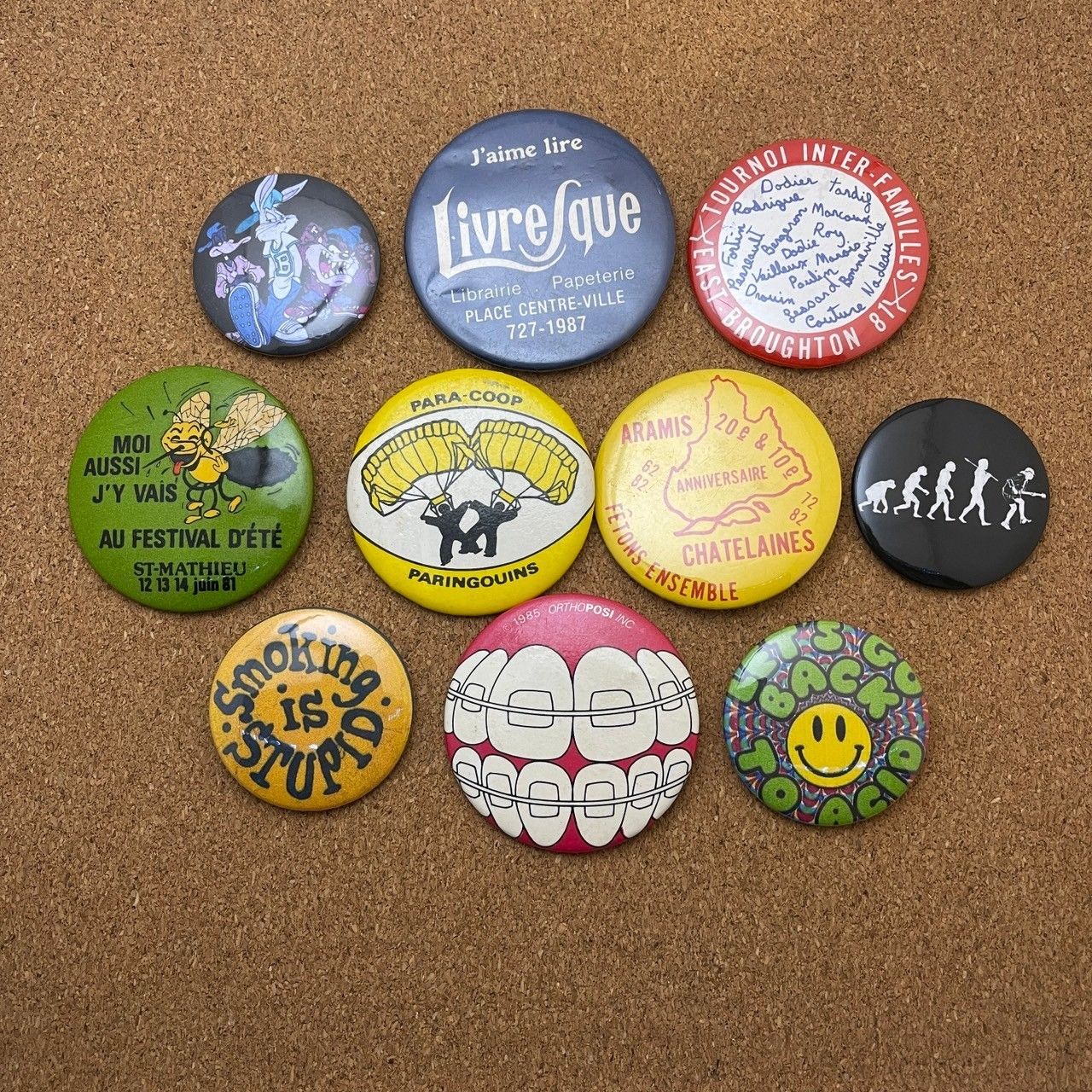 缶バッジ ビンテージ アンティーク E 50s ~ 60s 70s 80s 90s 00s 小物