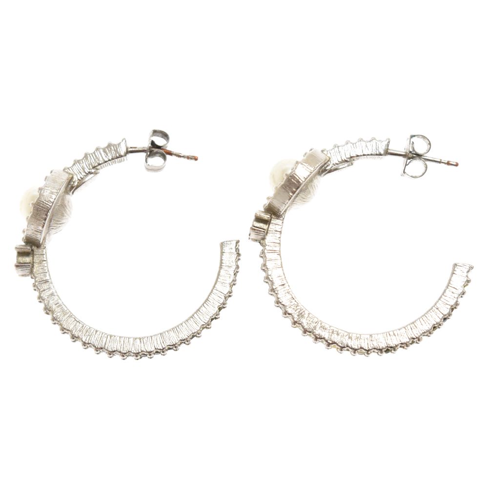 美品 シャネル ピアス ココマーク シャネル Ａ16 ストーン パール 片耳 CHANEL/シャネル A16 ココマーク ストーン パール ピアス 片耳