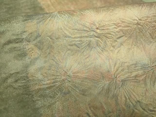 平和屋着物●全通柄袋帯　本場大島紬　絞り　霞間道　金彩　正絹　逸品　DAAS3210ps 平和屋着物○全通柄袋帯 本場大島紬 絞り 霞間道 金彩 正絹 逸品