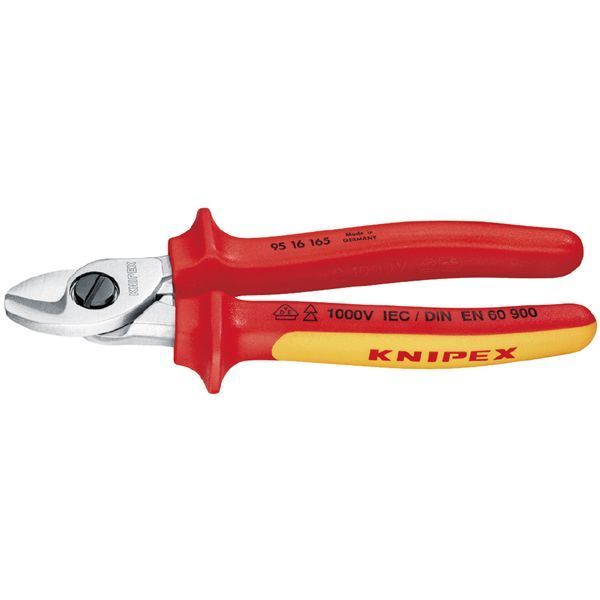 KNIPEX クニペックス 1000V絶縁ケーブルカッター 全長165mm 9516-165