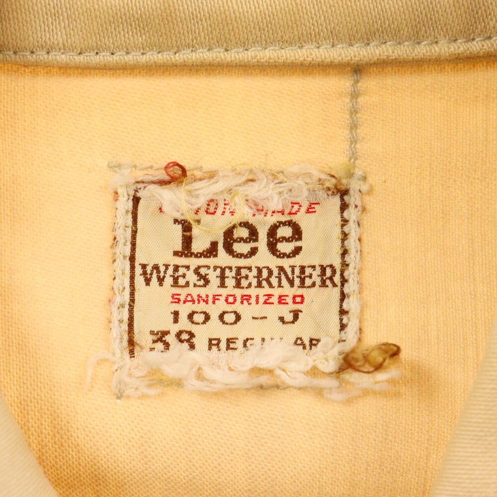 【ヴィンテージ】60s 初期　Lee ウエスターナー 初期タグ ヴィンテージ】60s 初期 Lee ウエスターナー 初期タグ - メルカリ