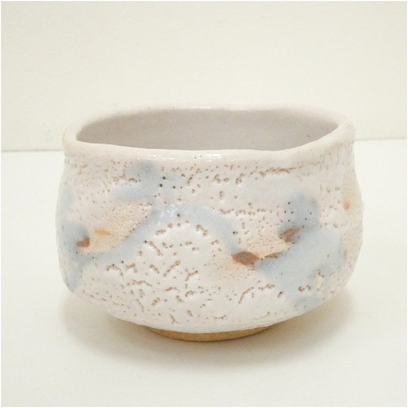 雅山造　志野茶碗（共箱）【送料無料】[中古 茶道 抹茶 茶道具 雅山造 志野茶碗（共箱）【送料無料】[中古 茶道 抹茶 茶道具