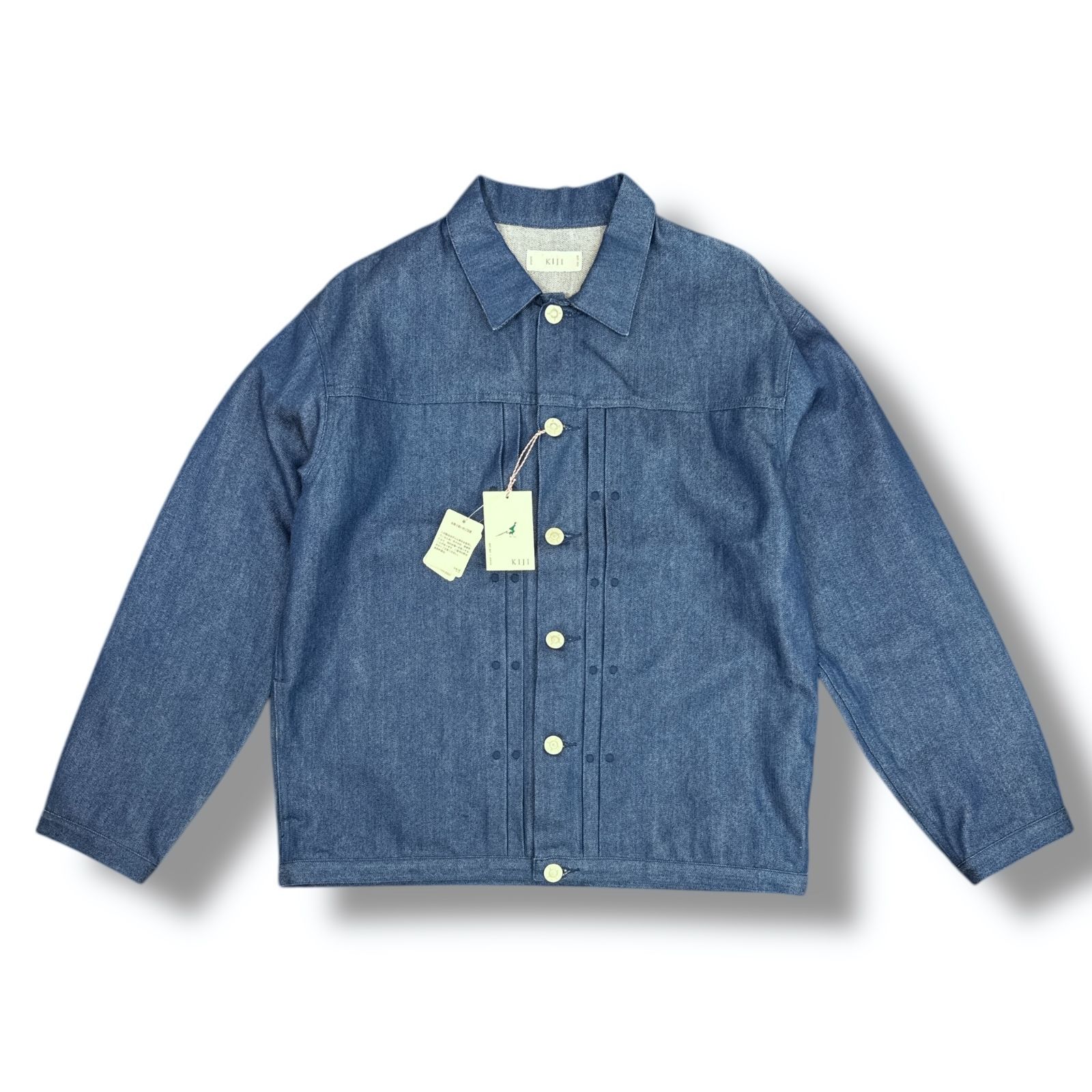 参考上代33000円 KIJI OUDO デニムジャケット ピンタック Gジャン キジ 